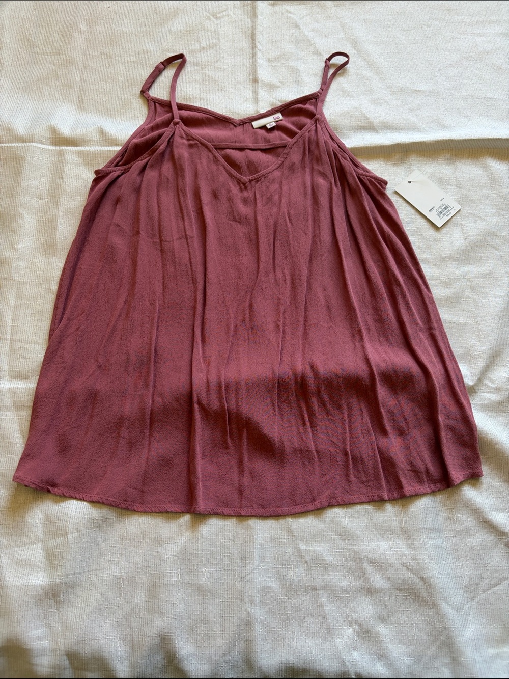 SO Mauve/Blush Spaghetti Strap Camisole